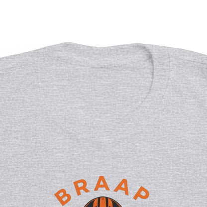 Toddler Tee - 'BRAAP' Dirt Bike Helmet Motorcycle Graphic Shirt