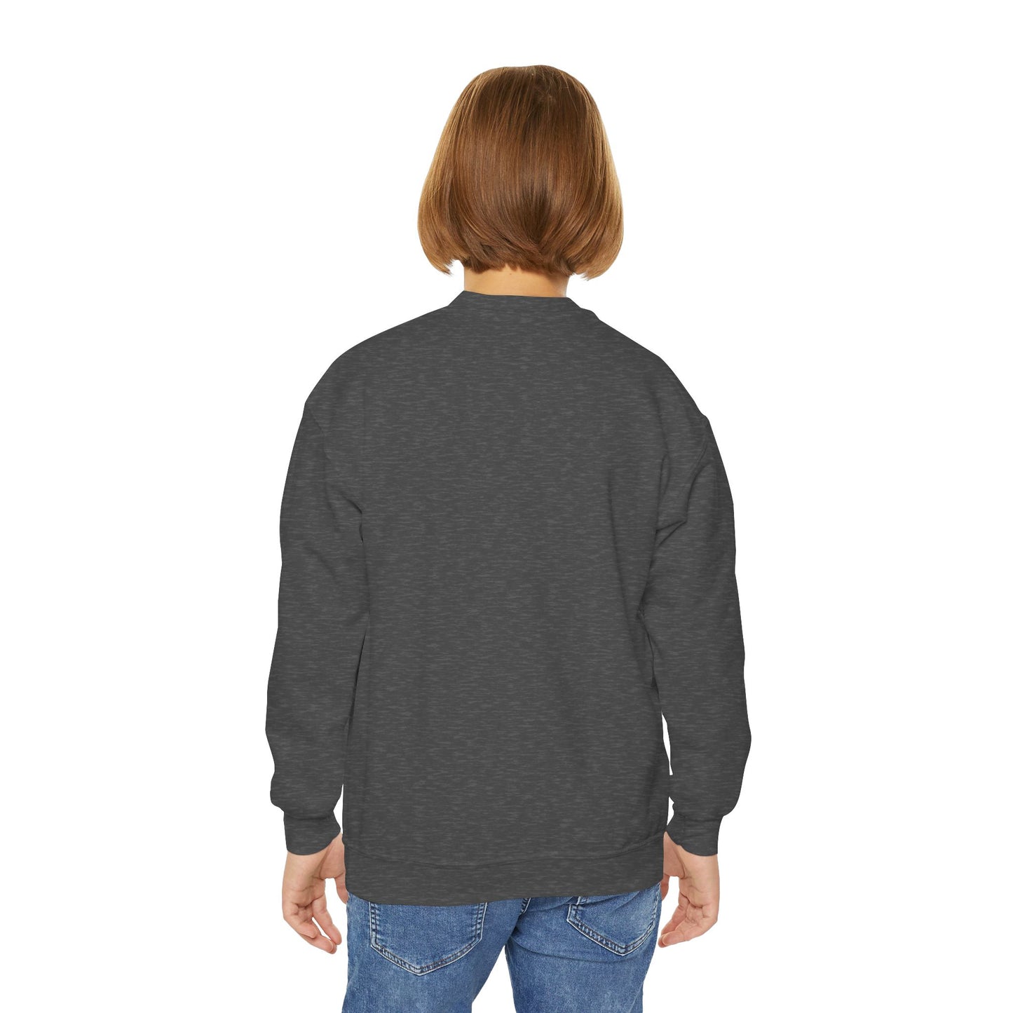 Youth Motorcycle 'BRAAP' Crewneck Sweatshirt – Skull Rider Graphic