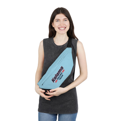 Kalama Racing Team Large Fanny Pack — Lightweight Sport Waist Bag light blue color