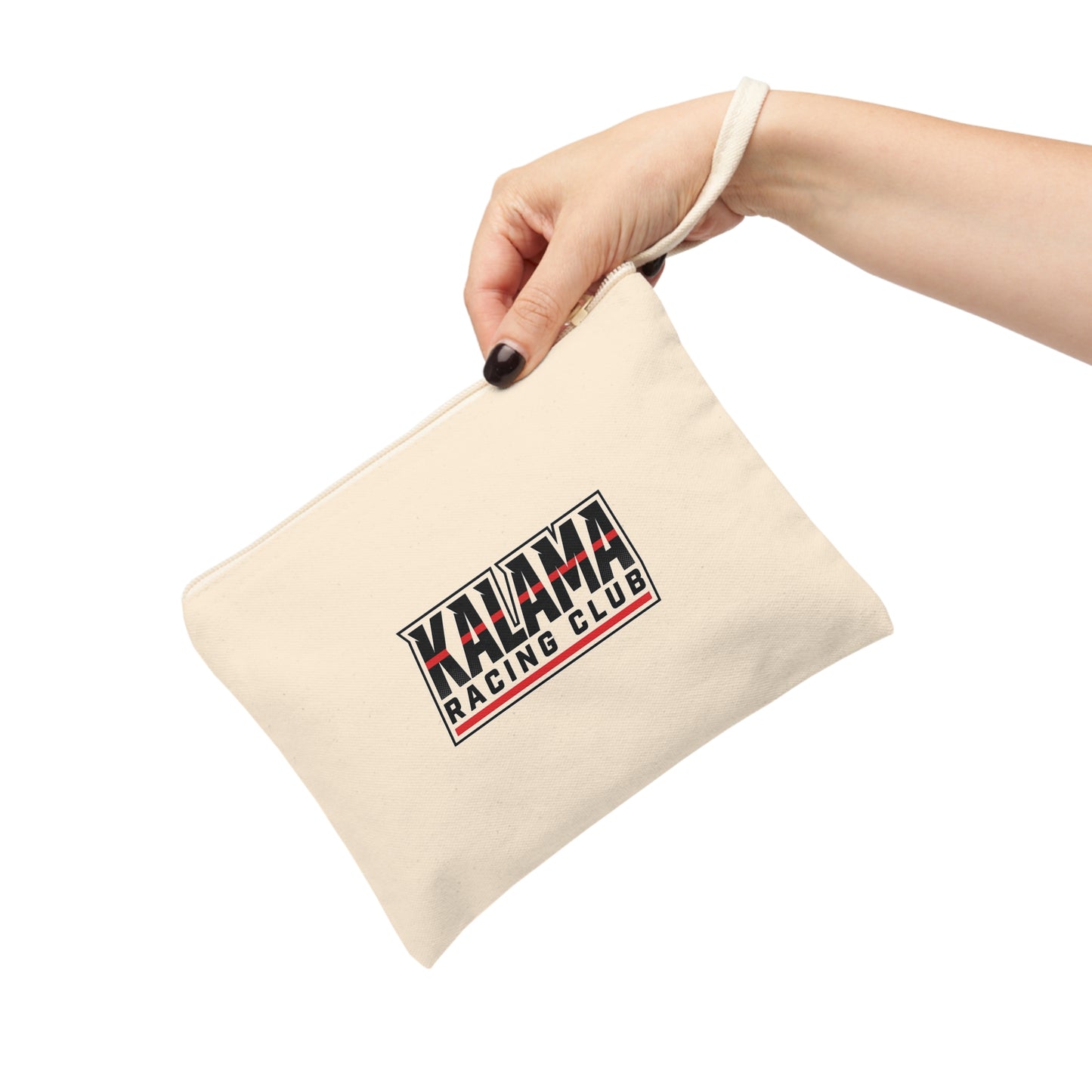 Kalama Racing Club Zipper Pouch — Motorsport Accessory Wristlet