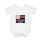 America Flag Infant Bodysuit – Patriotic Baby One-Piece for 4th of July & Everyday