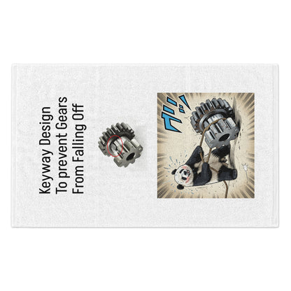 Keyway Design Rally Towel (11x18) — Funny Panda Gear Mechanics