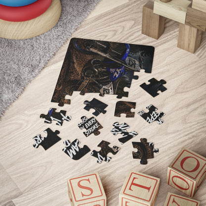 Dirt Bike Kids Puzzle — 30-Piece Motocross Racing Jigsaw ("Scream Louder, Lean Deeper")