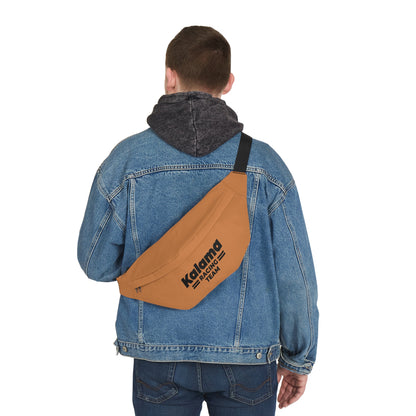 Kalama Racing Team Large Fanny Pack — Hands-Free Belt Bag for Travel & Events Golden Chestnut color