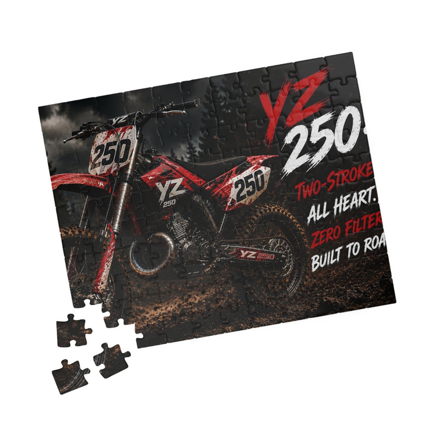 YZ 250 Dirt Bike Puzzle — 110/252/520/1014-Piece Moto Jigsaw