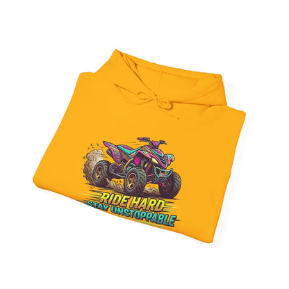 ATV Hoodie - "Ride Harder, Stay Unstoppable" Graphic Sweatshirt for Riders