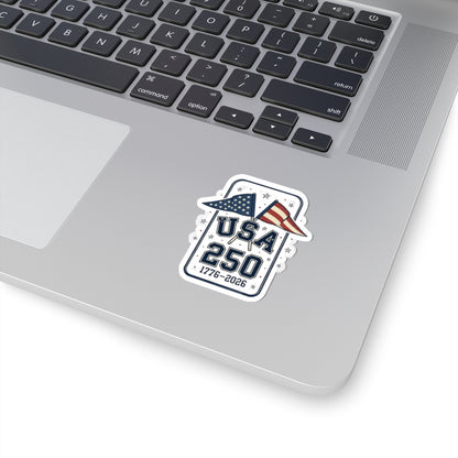 USA 250 1776-2026 Sticker | 4th of July Patriotic Jubilee Kiss-Cut