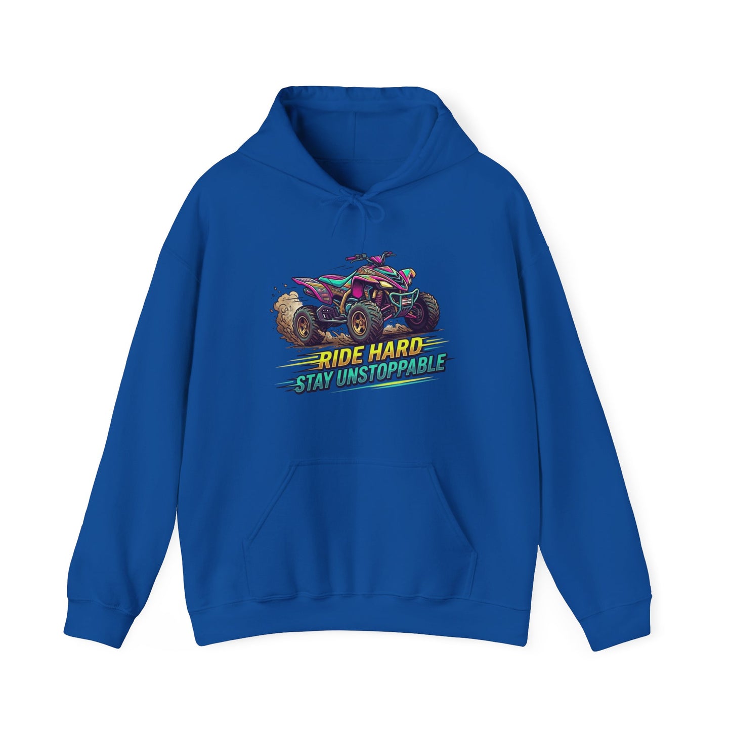 ATV Hoodie - "Ride Harder, Stay Unstoppable" Graphic Sweatshirt for Riders