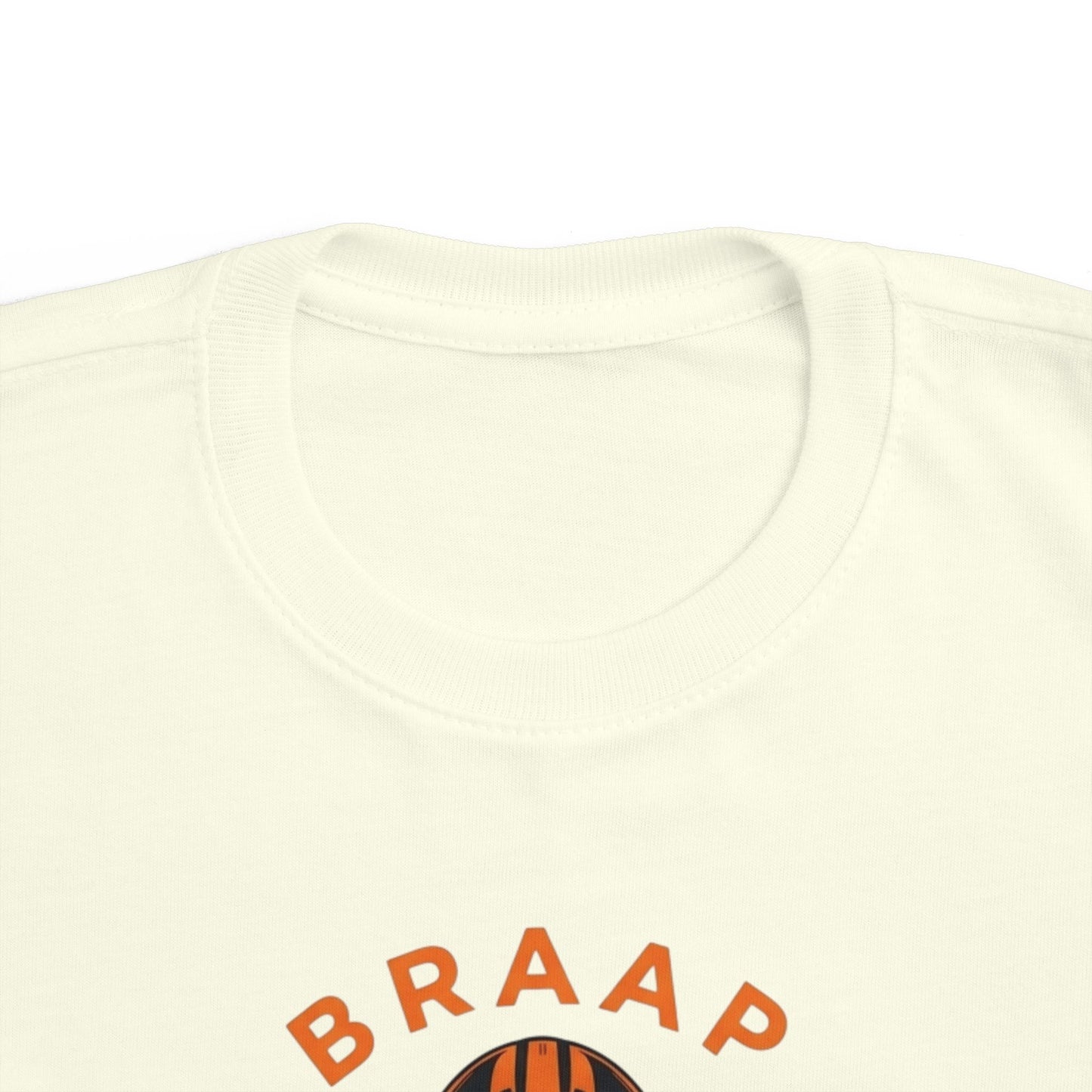 Toddler Tee - 'BRAAP' Dirt Bike Helmet Motorcycle Graphic Shirt