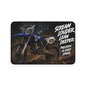 Motocross Desk Mat — “Scream Louder, Lean Deeper” Dirt Bike Gaming/Work Mouse Pad