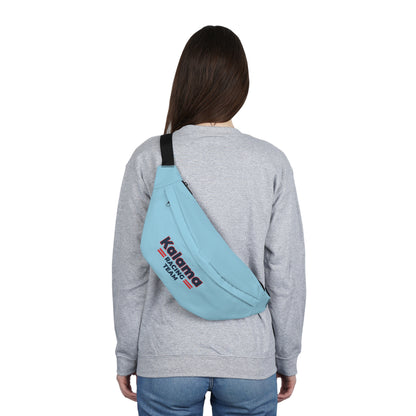 Kalama Racing Team Large Fanny Pack — Lightweight Sport Waist Bag light blue color