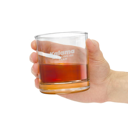Kalama Racing Team Engraved Whiskey Glass 10.5oz — 'Kalama Racing Team' Rocks Glass, Personalized Gift for Dad & Racing Fans