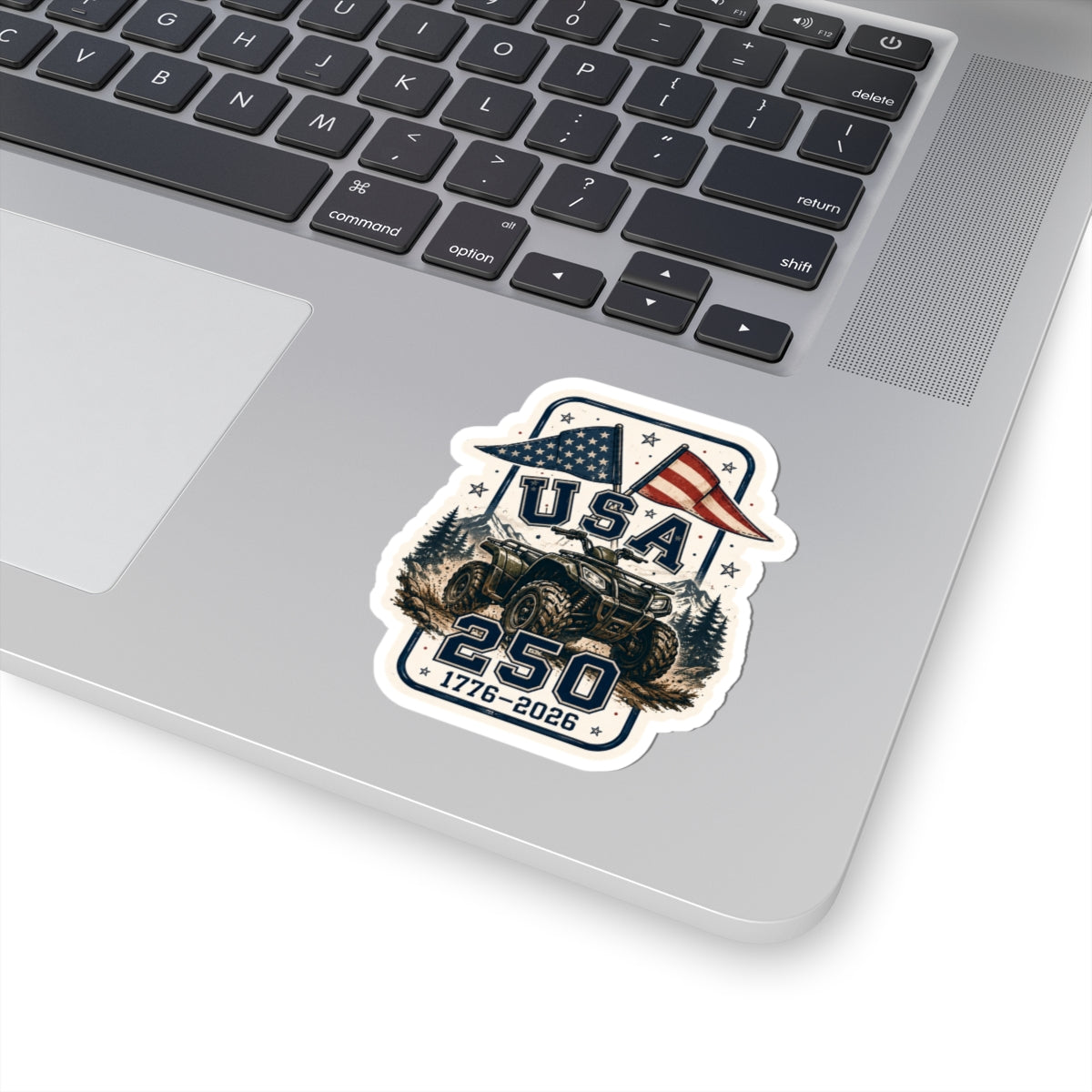USA 250 ATV Patriotic Kiss-Cut Sticker — 1776–2026 Independence Day Off-Road Decal