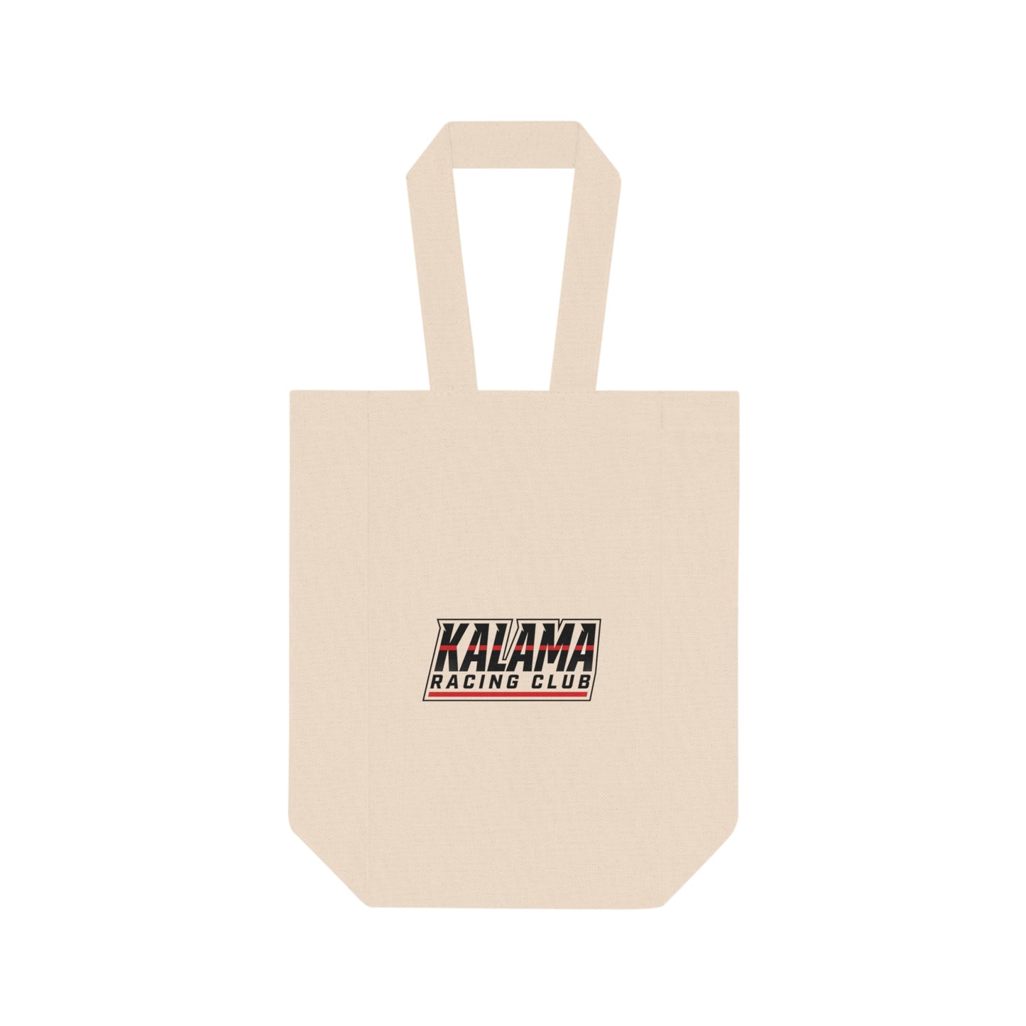 Kalama Racing Club Double Wine Tote Bag — Reusable Two-Bottle Carrier