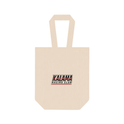 Kalama Racing Club Double Wine Tote Bag — Reusable Two-Bottle Carrier