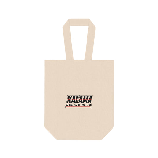 Kalama Racing Club Double Wine Tote Bag — Reusable Two-Bottle Carrier