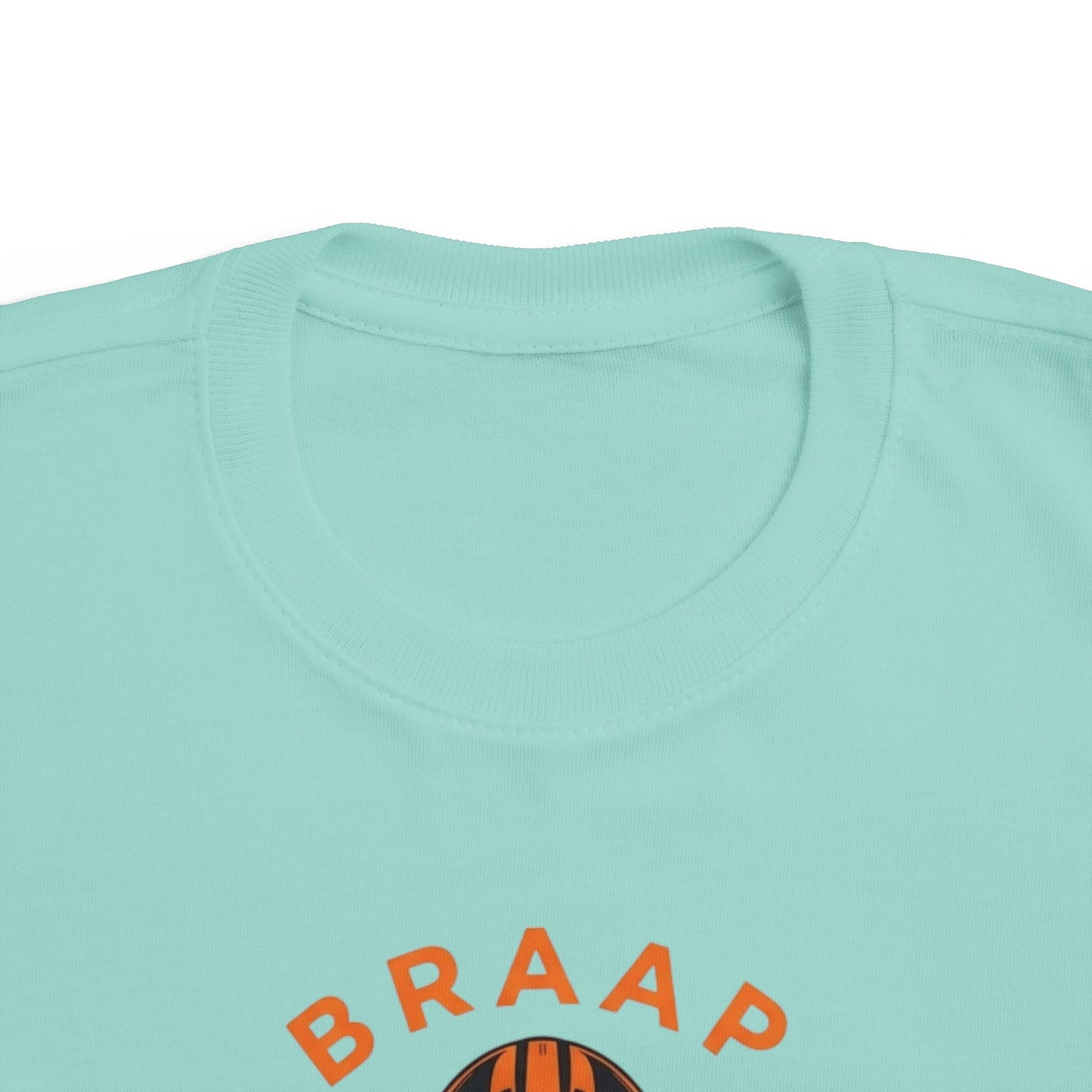 Toddler Tee - 'BRAAP' Dirt Bike Helmet Motorcycle Graphic Shirt
