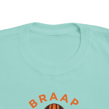 Toddler Tee - 'BRAAP' Dirt Bike Helmet Motorcycle Graphic Shirt