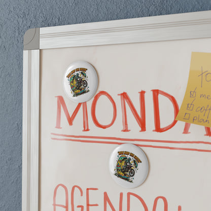 Ride Hard This Easter Motorcycle Magnet — Round Button Magnet