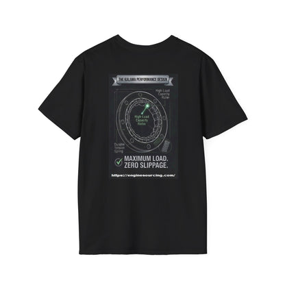 Engineering Diagram T-Shirt — Technical Bearing Performance Graphic Tee