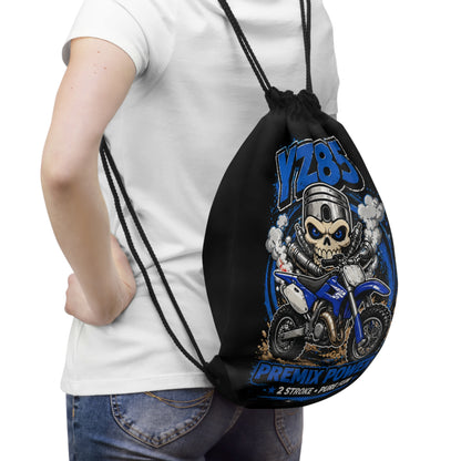 YZ85 Dirt Bike Drawstring Bag — 'Premix Power' 2-Stroke Motocross Gym Sack
