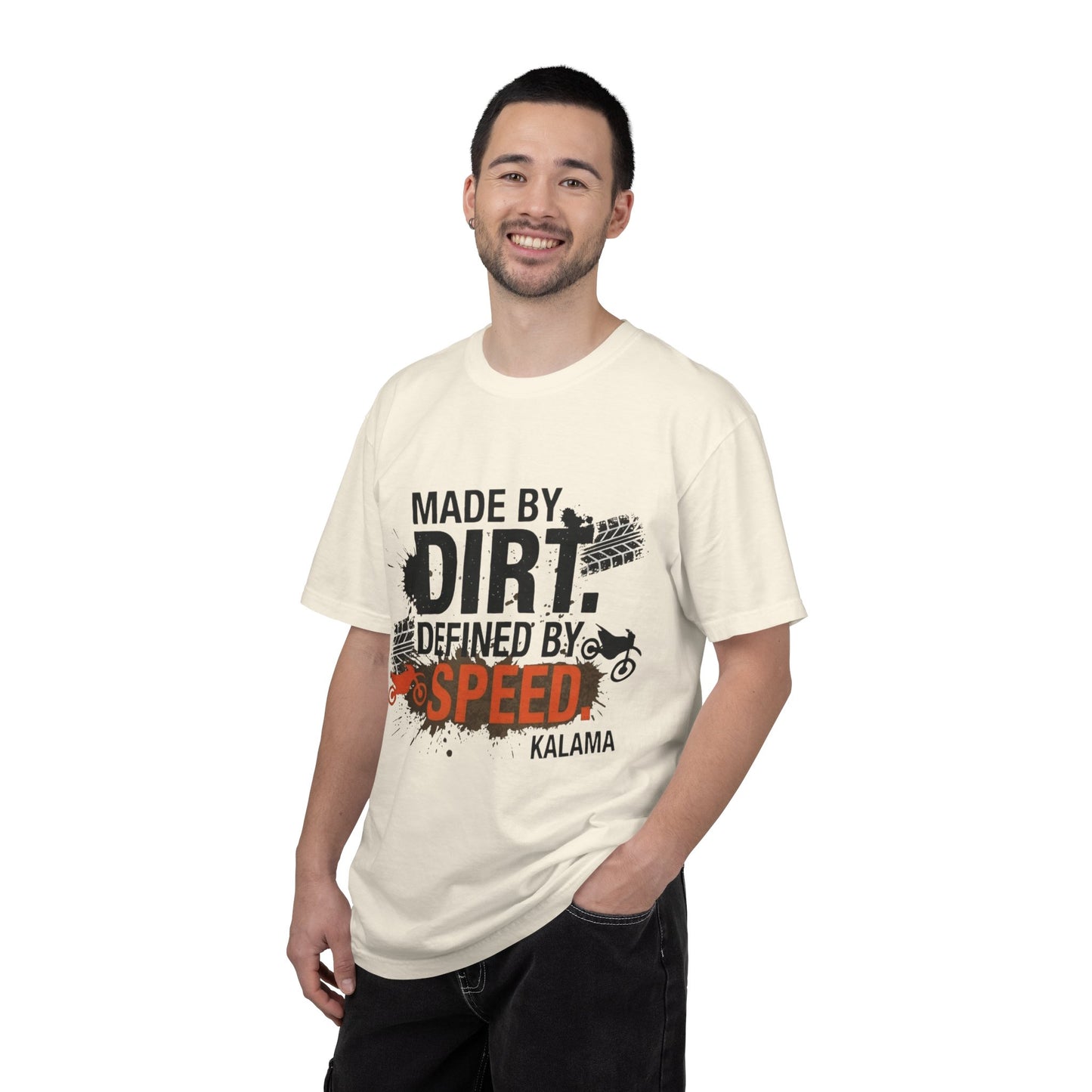 Motocross T-Shirt — "Made by Dirt, Defined by Speed" Off-Road Racing Tee