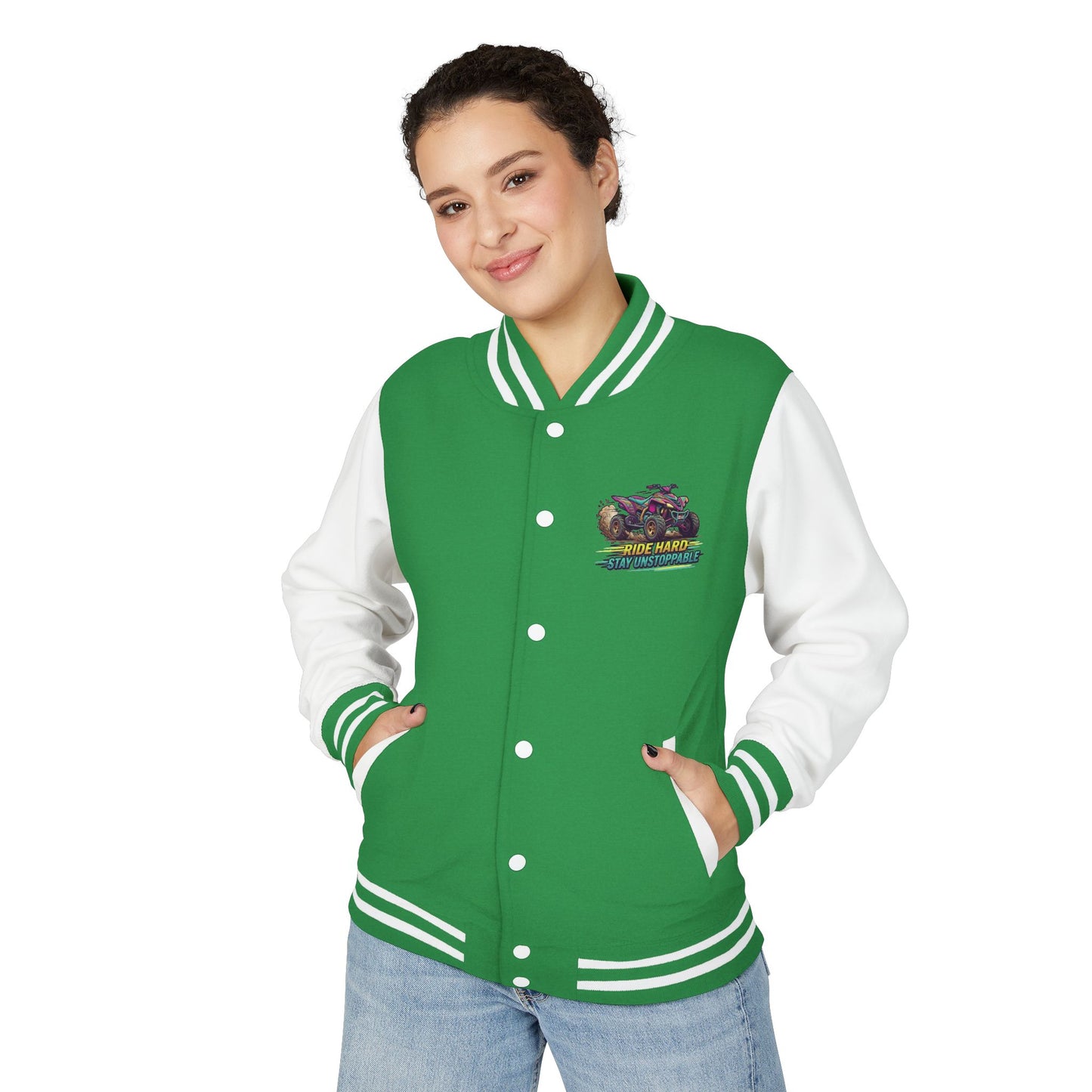 Letterman Jacket — Vintage Racecar Team Varsity Jacket