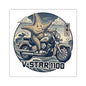 V-Star 1100 Starfish Motorcycle Sticker — Retro Biker Decal