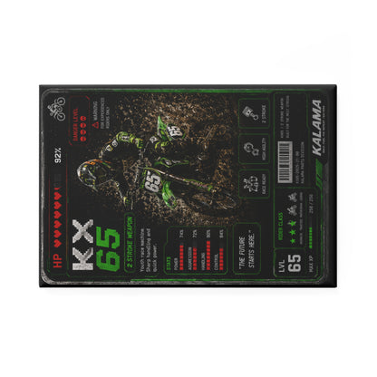 Motocross Racing Card Rectangle Magnet – KX 65 Dirt Bike Design