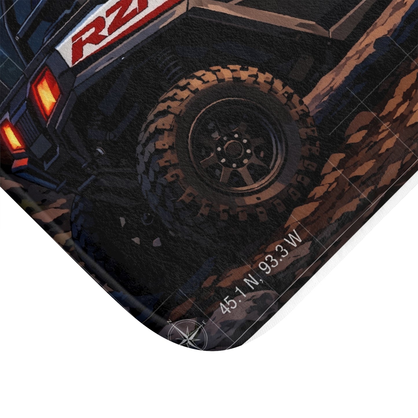 Off-Road RZR Bath Mat — Cut Through the Noise, Carve Your Own Path Adventure Rug