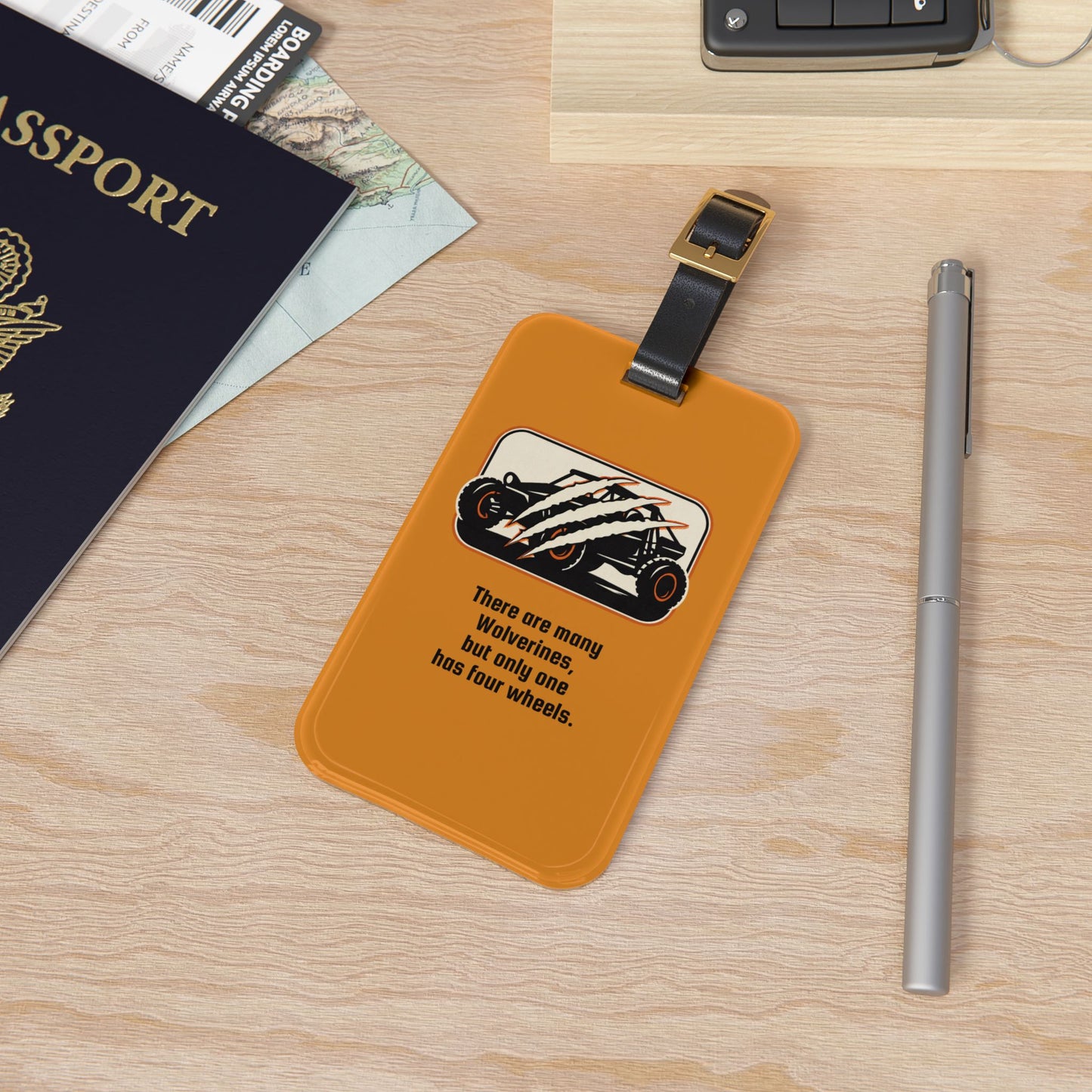 Wolverine Truck Luggage Tag — "There are many Wolverines, but only one has four wheels"
