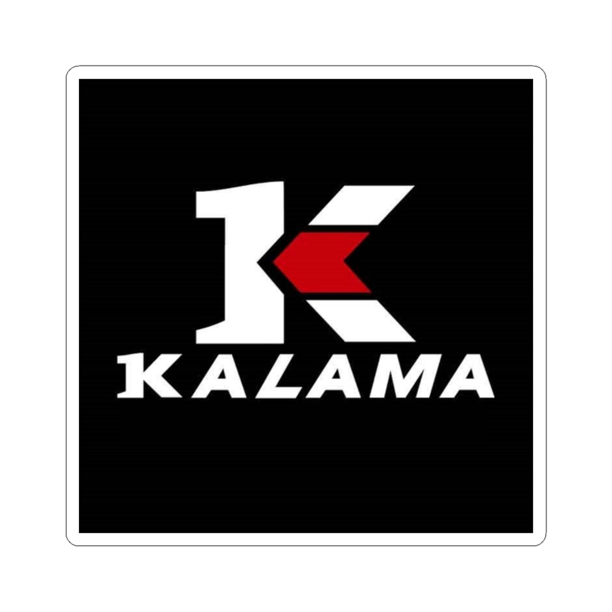 Kalama Logo Sticker — Square Kiss-Cut Laptop Decal