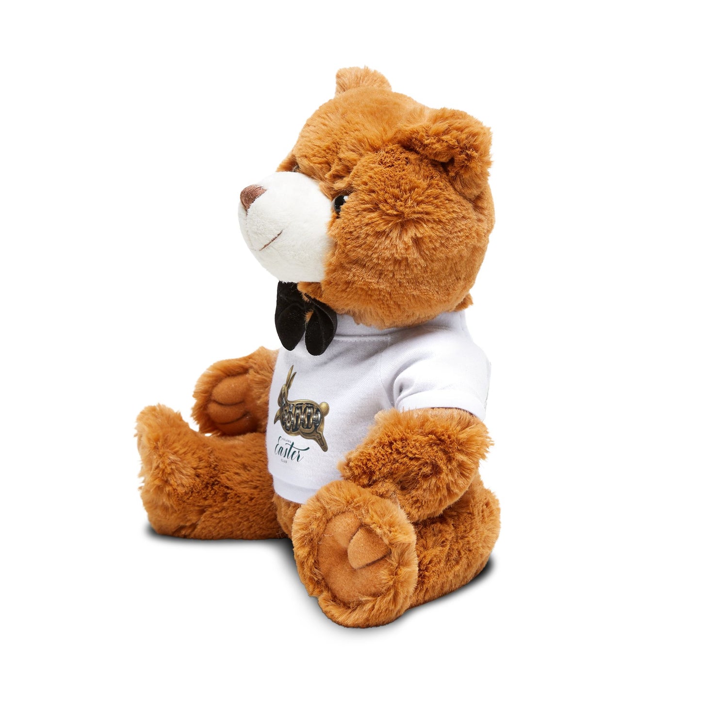 Kalama Easter Club Easter Bunny Tee Teddy Bear — Plush Gift with 'Easter' T-Shirt