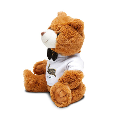 Kalama Easter Club Easter Bunny Tee Teddy Bear — Plush Gift with 'Easter' T-Shirt