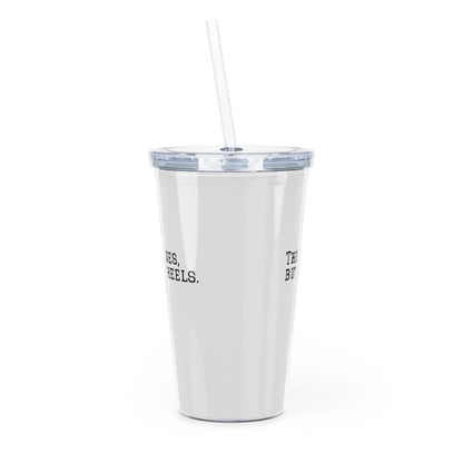 Wolverine Claw Tumbler with Straw — "There Are Many Wolves" Design