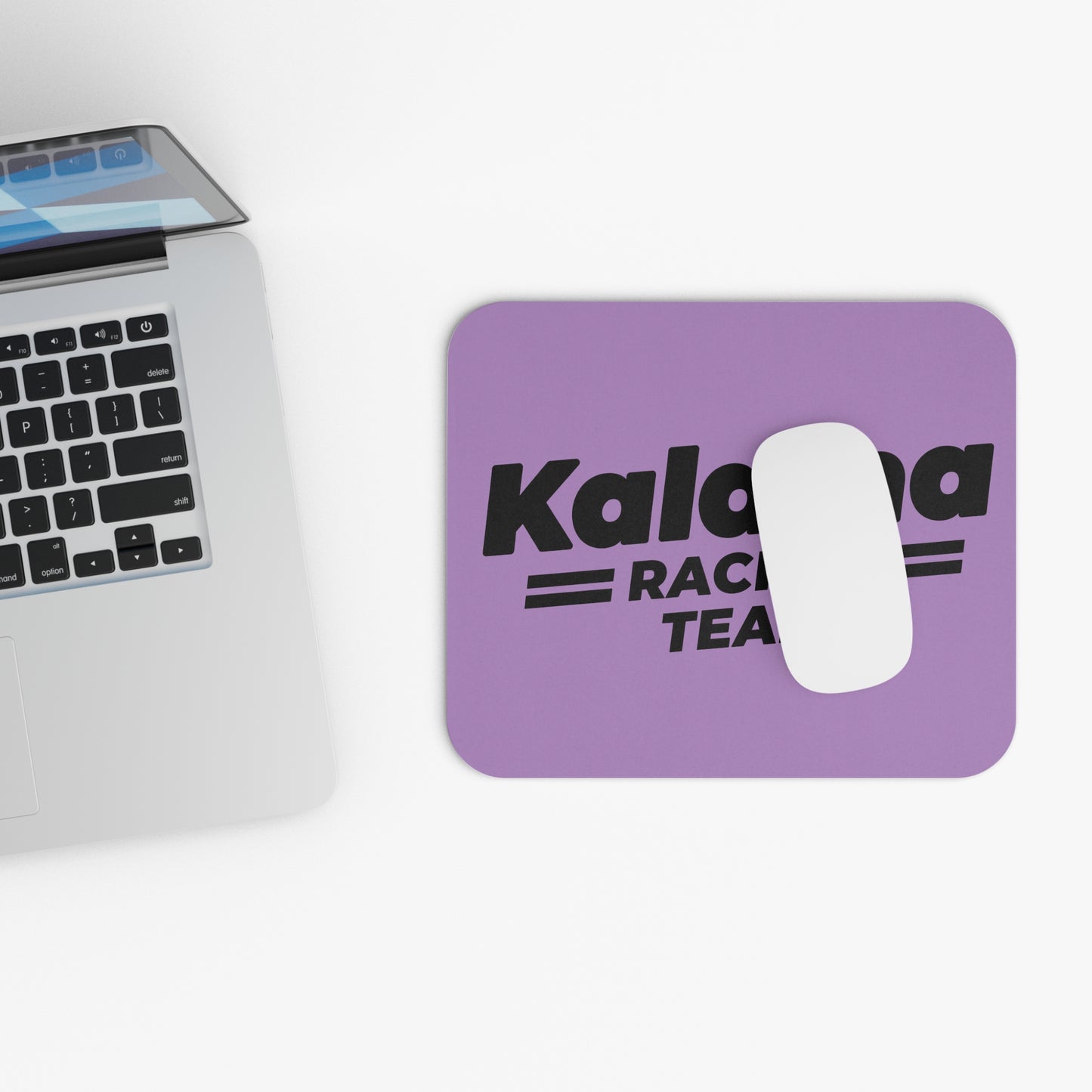 Kalama Racing Team Rectangle Mouse Pad – Retro Racing Logo Desk Pad