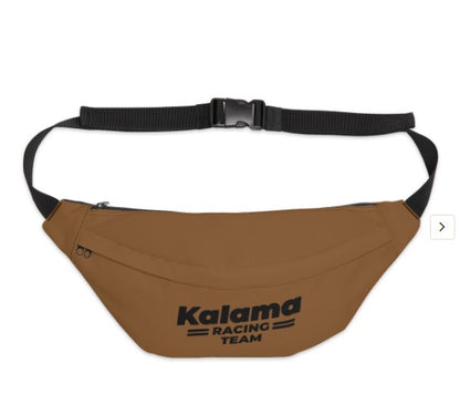 Kalama Racing Team Large Fanny Pack — Retro Athletic Waist Bag Faded Copper with Toffee Brown Set