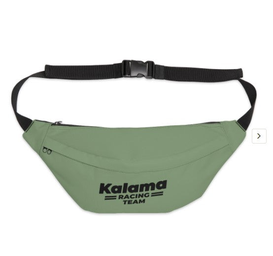Kalama Racing Team Large Fanny Pack — Retro Athletic Waist Bag Faded Copper with Toffee Brown Set