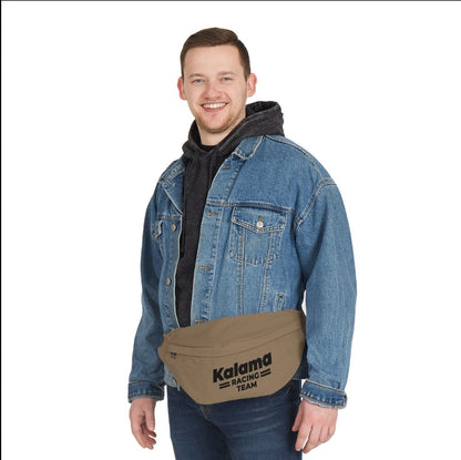 Kalama Racing Team Large Fanny Pack — Retro Athletic Waist Bag Faded Copper with Toffee Brown Set