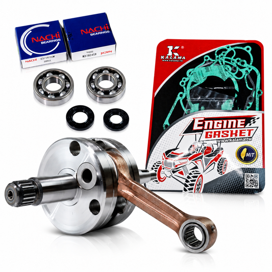 Engine Rebuild Kit for Kawasaki KX65 2001-2005 Crankshaft Crank w/ Main Bearings & Engine Gasket