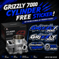 Kalama 102 mm Cylinder for Yamaha Grizzly 700 2007~2015 / Grizzly 700 2019~2023 / Raptor 700 06~23 / Raptor 700R 09~23 / Viking 700 14~23 / Rhino 700 08~13 / Kodiak 700 19~23