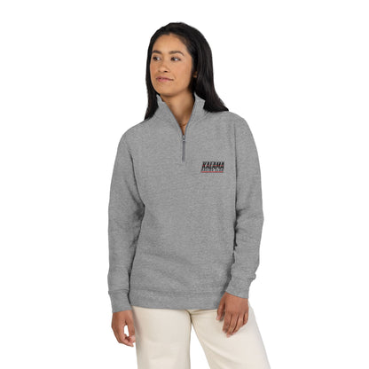 Kalama Racing Team Embroidered Quarter-Zip Fleece Pullover — Cozy Casual Sweatshirt