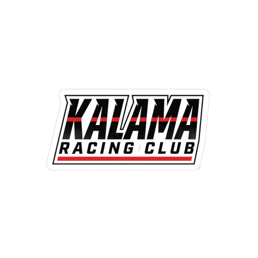 Kalama Racing Club Kiss-Cut Sticker — Racing Logo Decal for Laptops, Cars & Gear