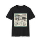 Motorcycle Engine Parts Diagram T-Shirt — RZR 800 Stroker Blueprint Tee