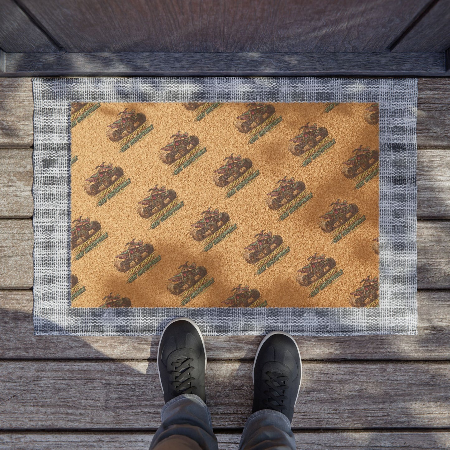 Doormat — Vintage Pickup Truck Pattern Welcome Mat