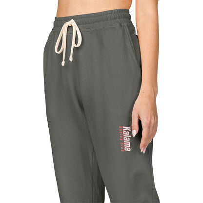 Kalama Racing Club Heather Olive 'Weekend Mode' Sweatpants — Garment-Dyed Fleece Joggers