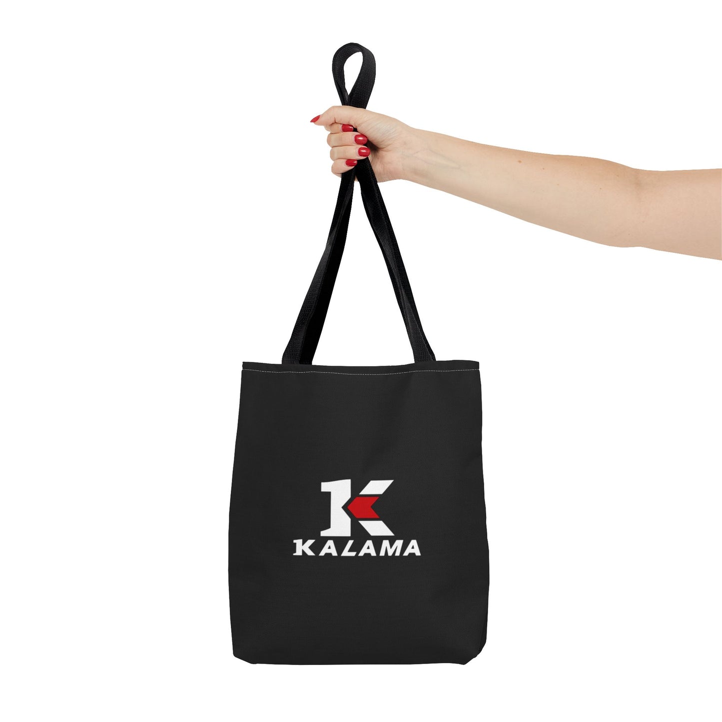 Kalama Logo Tote Bag — Black Branded Everyday Shopper