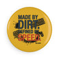 Button Magnet — "Made by Dirt, Defined by Speed" Off-Road Moto Design