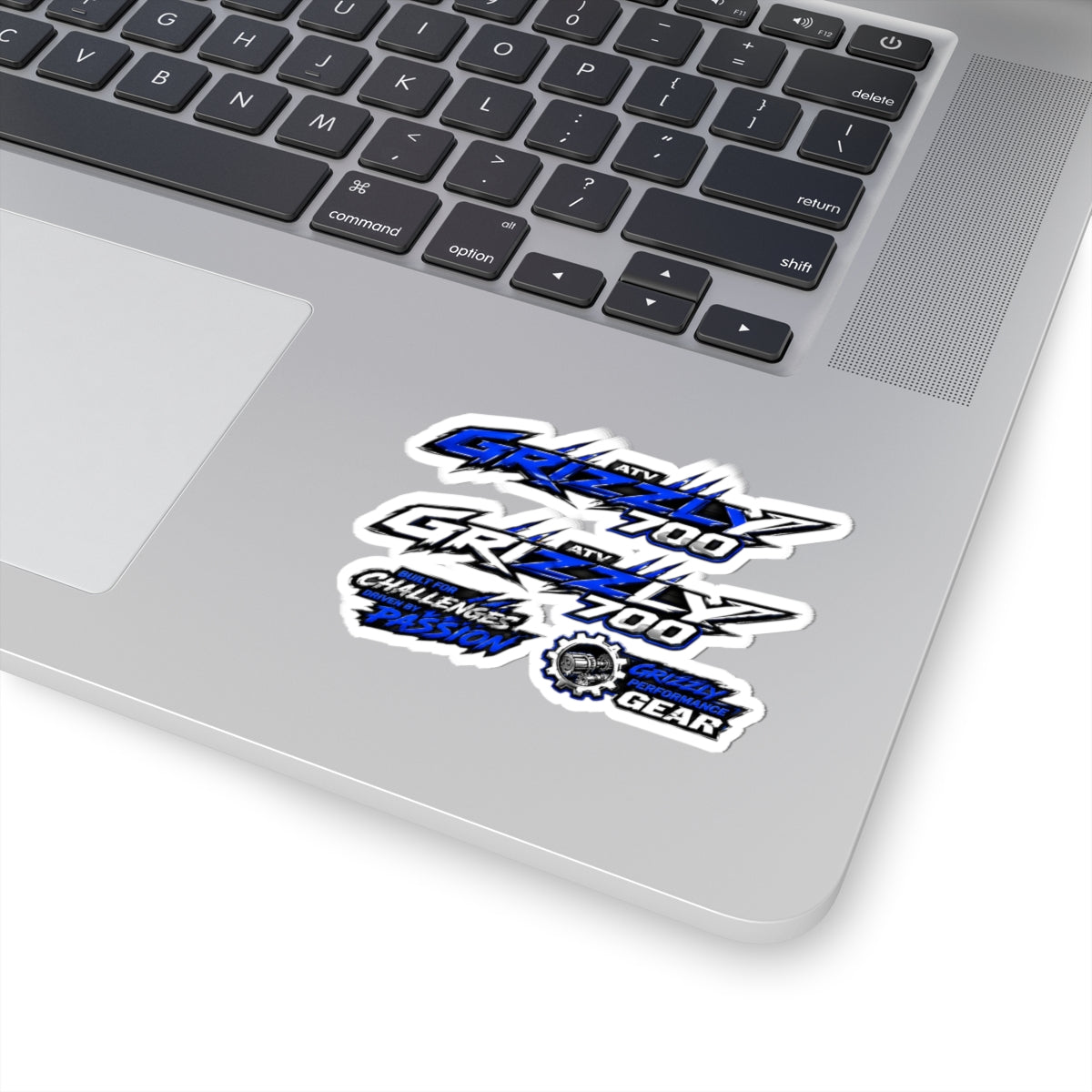 ATV Grizzly 700 Logo Kiss-Cut Sticker Pack Color in Blue