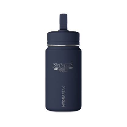 Insulated 14oz Mini Water Bottle with Kalama Racing Team Logo – Leakproof Travel Flask with Flip Straw